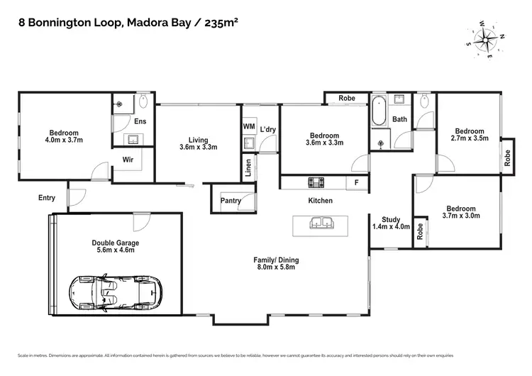Floorplan of Homely house listing, 8 Bonnington Loop, Madora Bay WA 6210