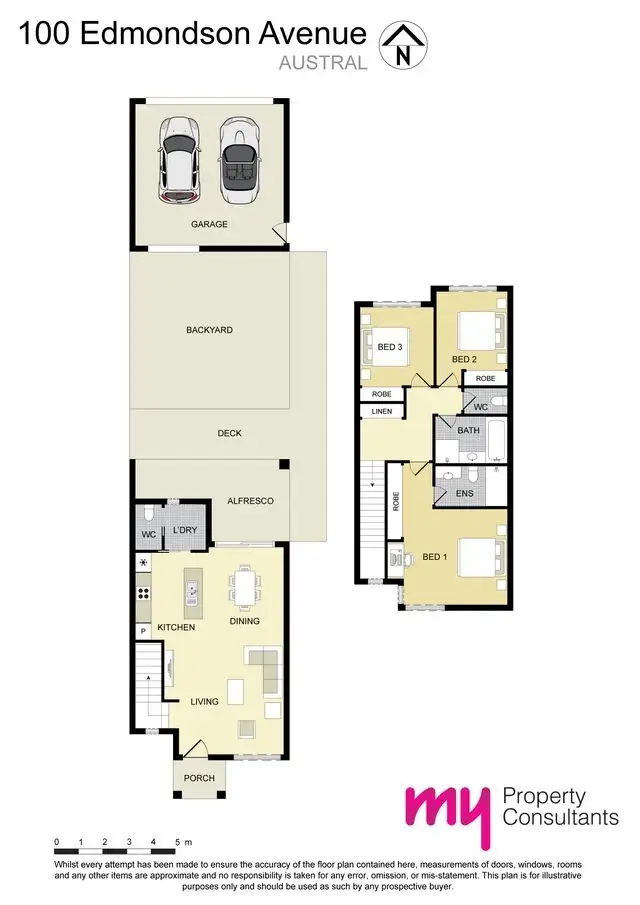 Floorplan of Homely townhouse listing, 100 Edmondson Avenue, Austral NSW 2179