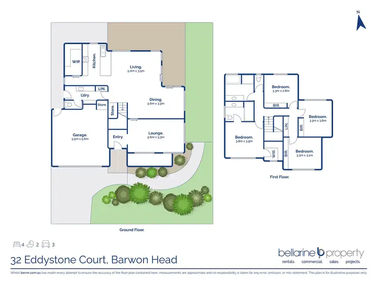 Floorplan of Homely house listing, 32 Eddystone Court, Barwon Heads VIC 3227