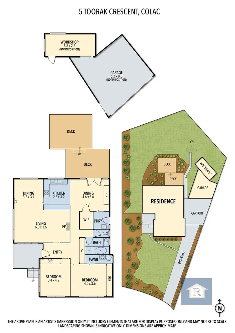 Floorplan of Homely house listing, 5 Toorak Crescent, Colac VIC 3250