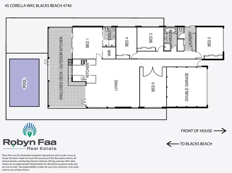 Floorplan of Homely house listing, 45 Corella Way, Blacks Beach QLD 4740