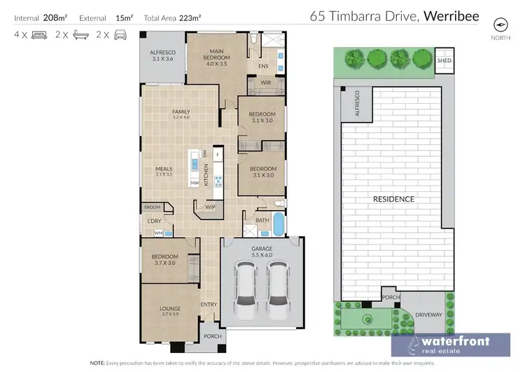 Floorplan of Homely house listing, 65 Timbarra Drive, Werribee VIC 3030