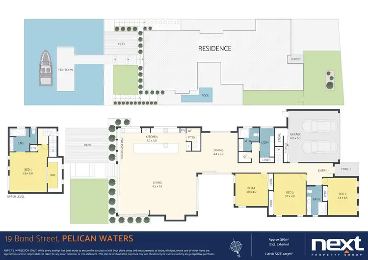 Floorplan of Homely house listing, 19 Bond Street, Pelican Waters QLD 4551