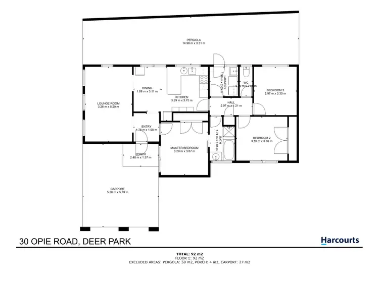 Floorplan of Homely house listing, 30 Opie Road, Deer Park VIC 3023