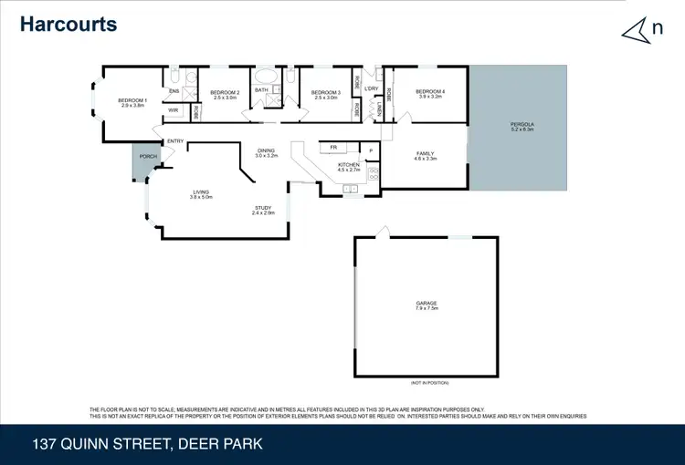 Floorplan of Homely house listing, 137 Quinn Street, Deer Park VIC 3023