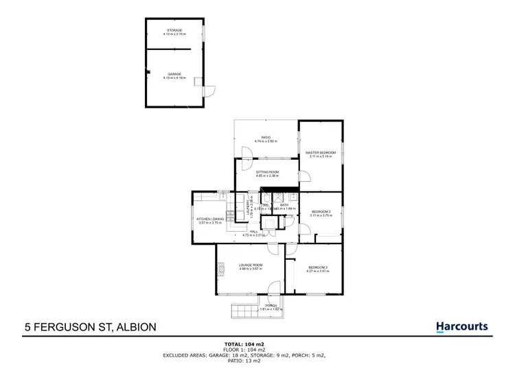 Floorplan of Homely house listing, 5 Ferguson Street, Albion VIC 3020
