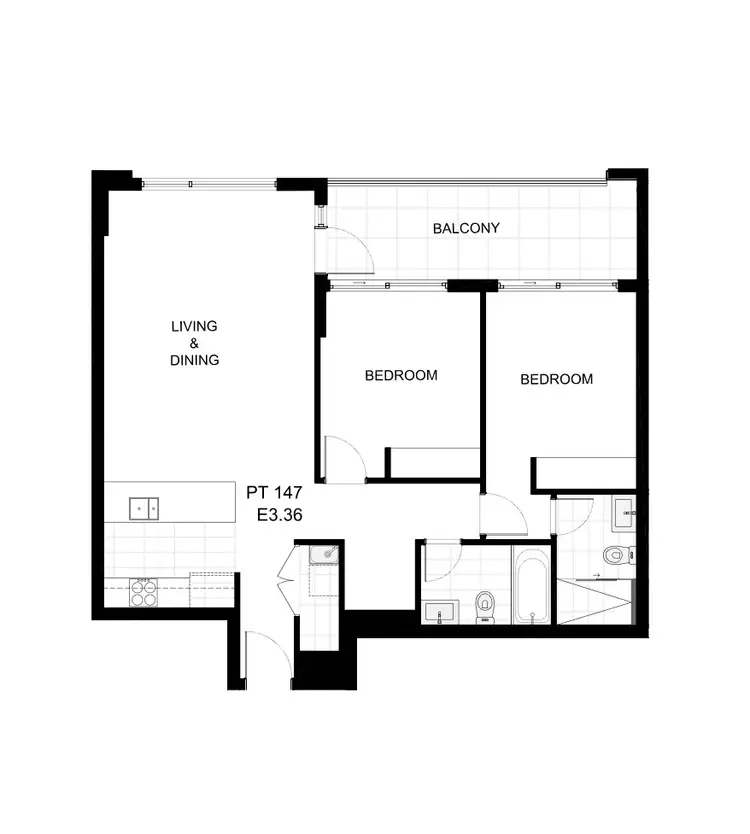 Floorplan of Homely apartment listing, 320/121A Jerralong Drive, Schofields NSW 2762
