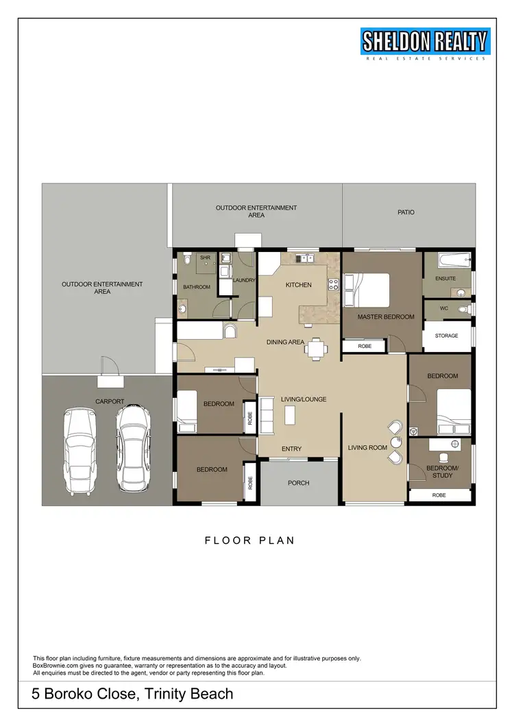 Floorplan of Homely house listing, 5 Boroko Close, Trinity Beach QLD 4879
