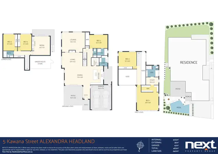 Floorplan of Homely house listing, 5 Kawana Street, Alexandra Headland QLD 4572