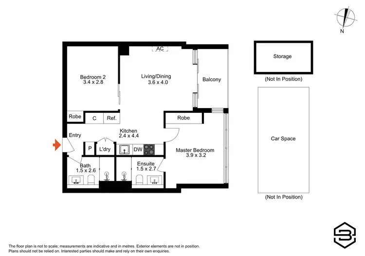 Floorplan of Homely apartment listing, 2015/220 Spencer Street, Melbourne VIC 3000