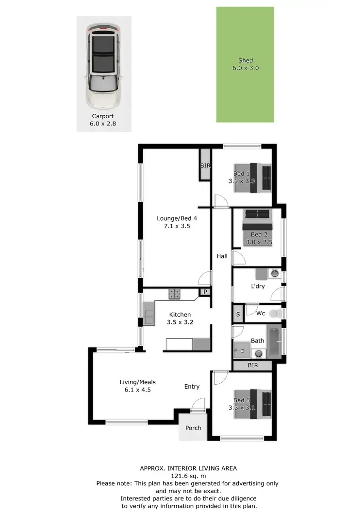 Floorplan of Homely house listing, 246 Adams Street, Corowa NSW 2646
