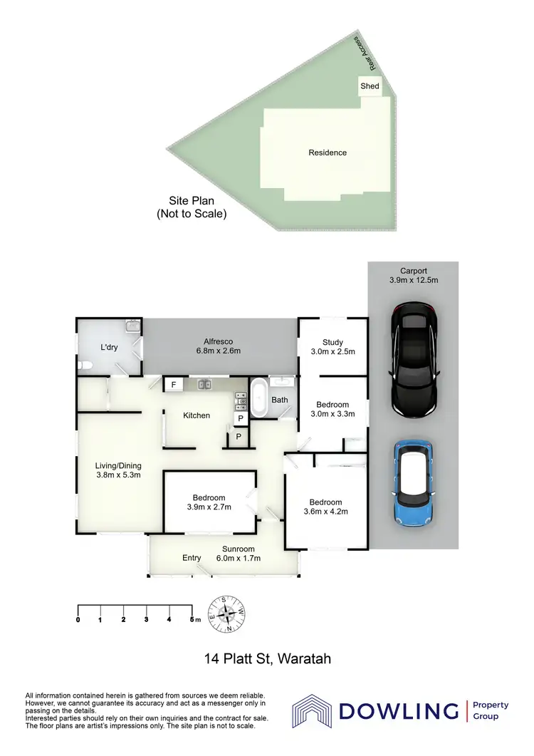 Floorplan of Homely house listing, 14 Platt Street, Waratah NSW 2298