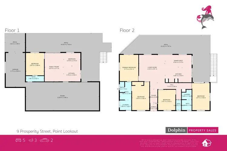 Floorplan of Homely house listing, 9 Prosperity Street, Point Lookout QLD 4183