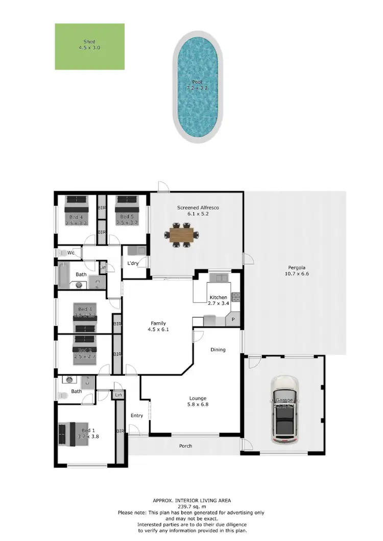 Floorplan of Homely house listing, 143 Church Street, Corowa NSW 2646