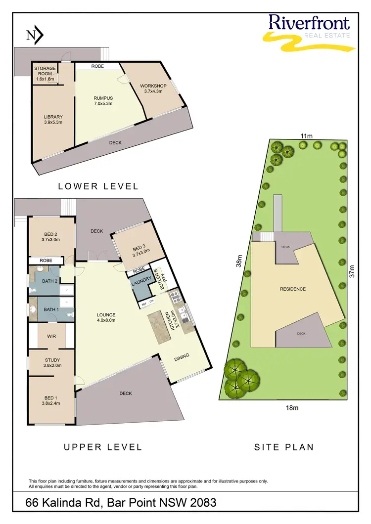 Floorplan of Homely house listing, 66 Kalinda Road, Bar Point NSW 2083