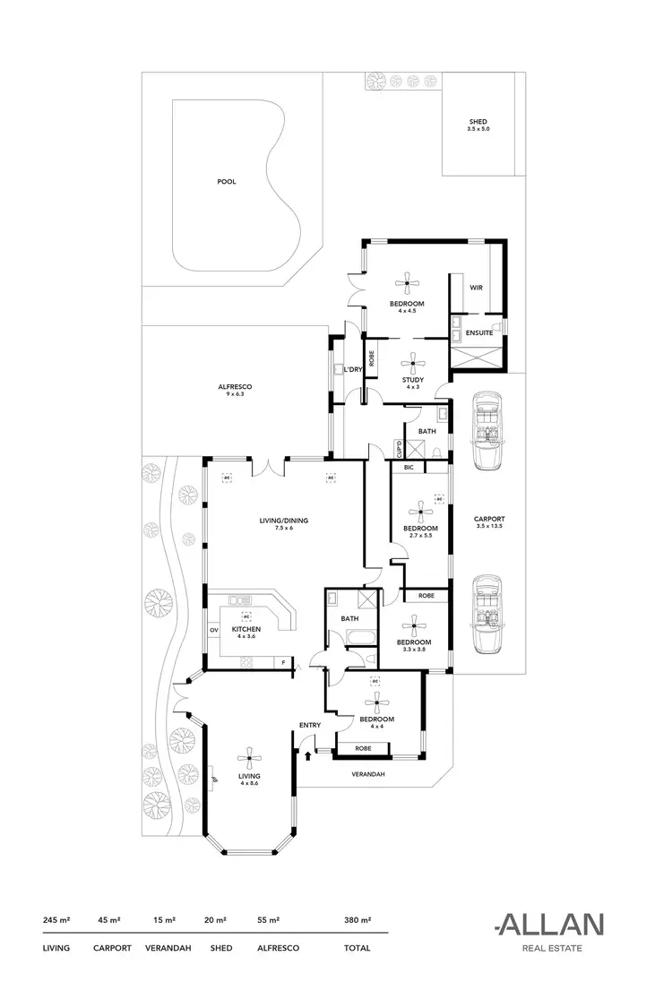 Floorplan of Homely house listing, 21 Harrow Road, Somerton Park SA 5044