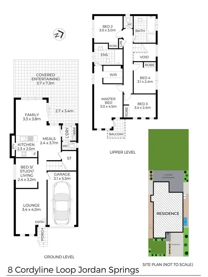 Floorplan of Homely house listing, 8 Cordyline Loop, Jordan Springs NSW 2747