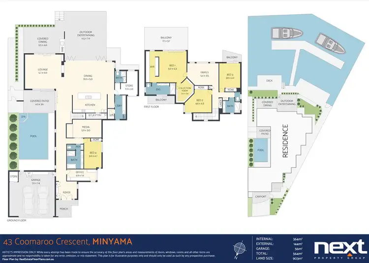 Floorplan of Homely house listing, 43 Coomaroo Crescent, Minyama QLD 4575