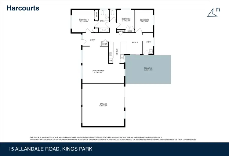 Floorplan of Homely house listing, 15 Allandale Road, Kings Park VIC 3021