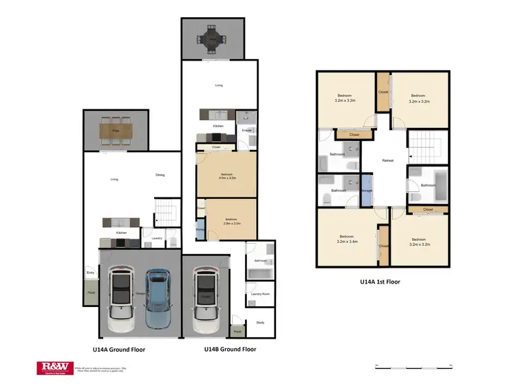 Floorplan of Homely semi-detached listing, 14 Nelson Court, Morayfield QLD 4506