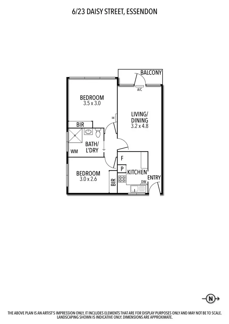 Floorplan of Homely flat listing, 6/23 Daisy Street, Essendon VIC 3040