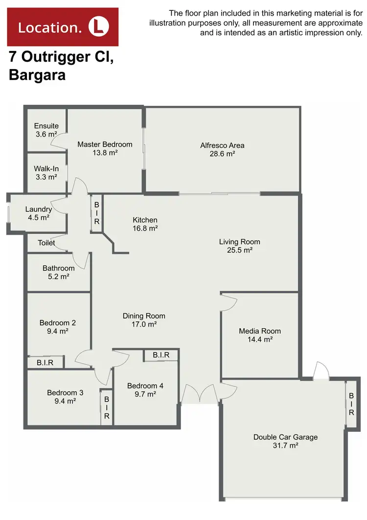 Floorplan of Homely house listing, 7 Outrigger Ct, Bargara QLD 4670