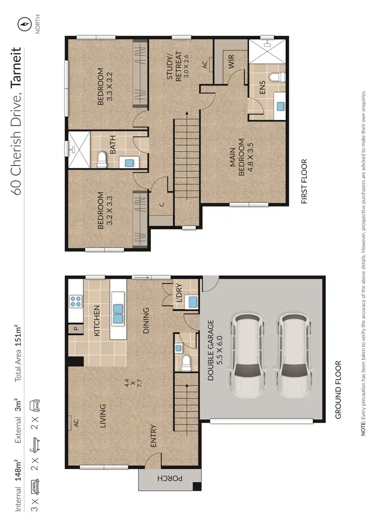 Floorplan of Homely house listing, 60 Cherish Drive, Tarneit VIC 3029