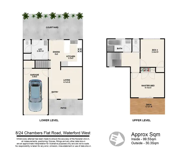 Floorplan of Homely townhouse listing, 8/24 Chambers Flat Road, Waterford West QLD 4133