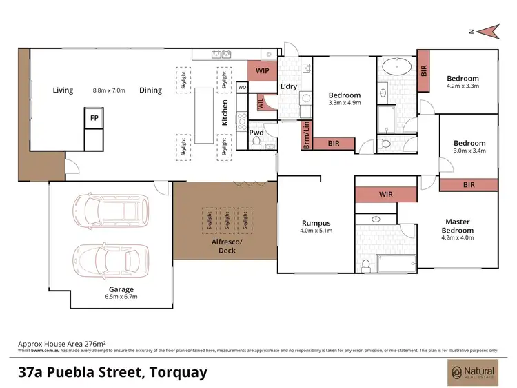 Floorplan of Homely house listing, 37A Puebla Street, Torquay VIC 3228