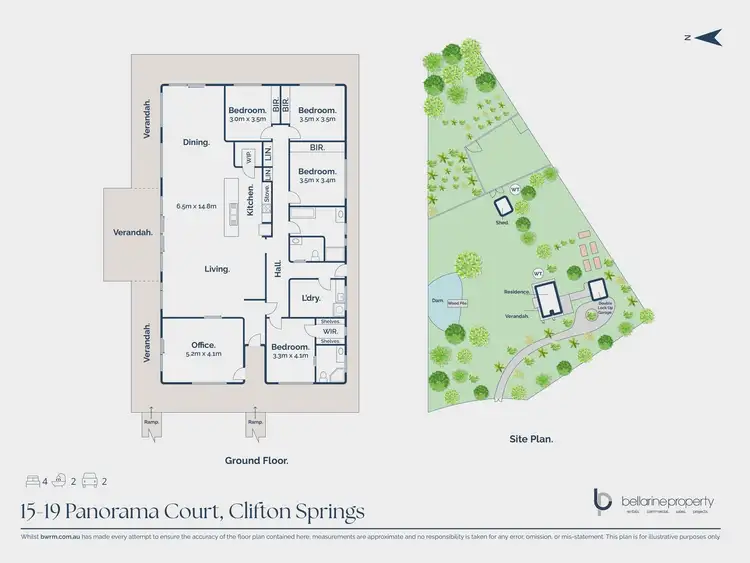 Floorplan of Homely house listing, 15-19 Panorama Court, Clifton Springs VIC 3222