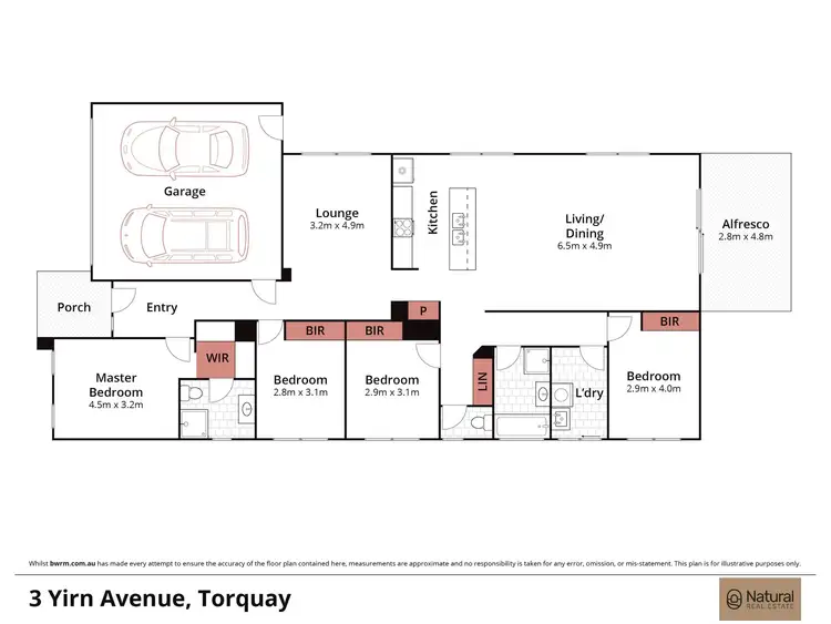 Floorplan of Homely house listing, 3 Yirn Ave, Torquay VIC 3228