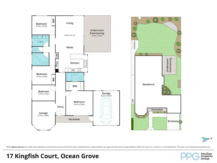 Floorplan of Homely house listing, 17 Kingfish Court, Ocean Grove VIC 3226
