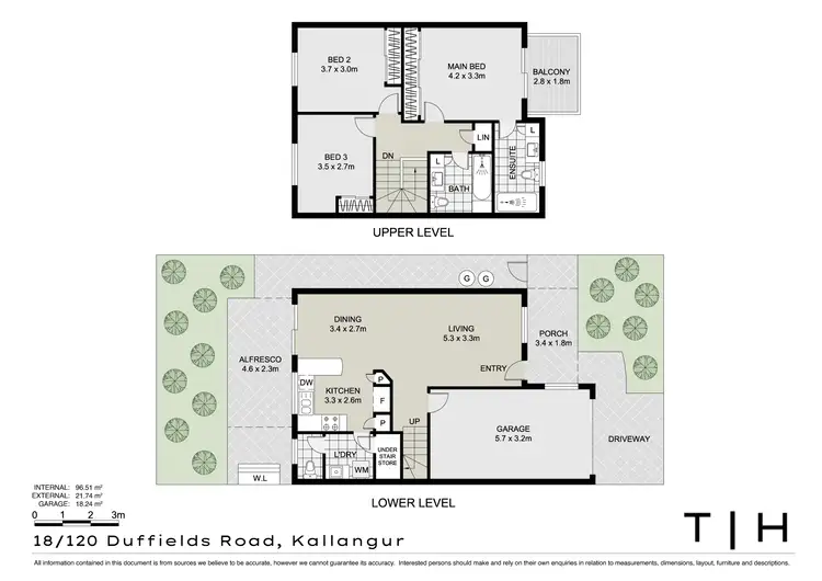 Floorplan of Homely townhouse listing, 18/120 Duffield Road, Kallangur QLD 4503