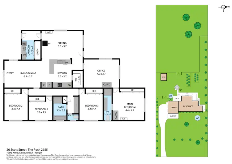 Floorplan of Homely house listing, 20 Scott Street, The Rock NSW 2655