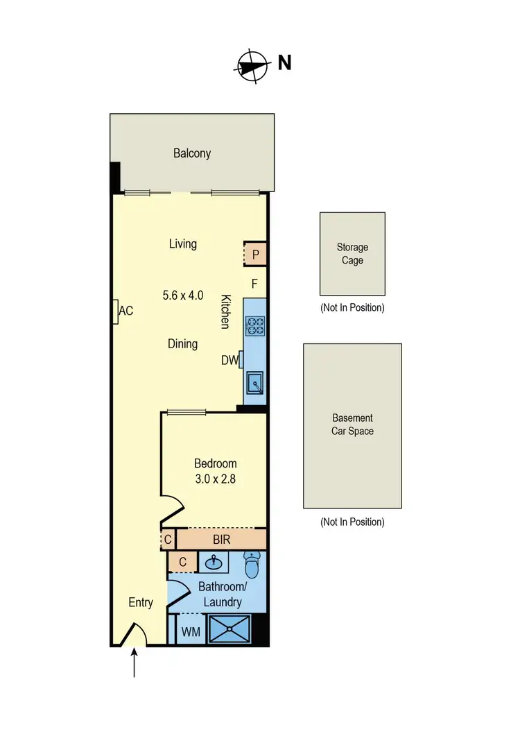 Floorplan of Homely apartment listing, 2002/38 Albert Road, South Melbourne VIC 3205