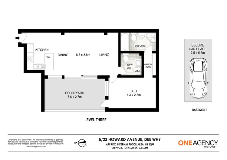 Floorplan of Homely apartment listing, 5/23 Howard Ave, Dee Why NSW 2099