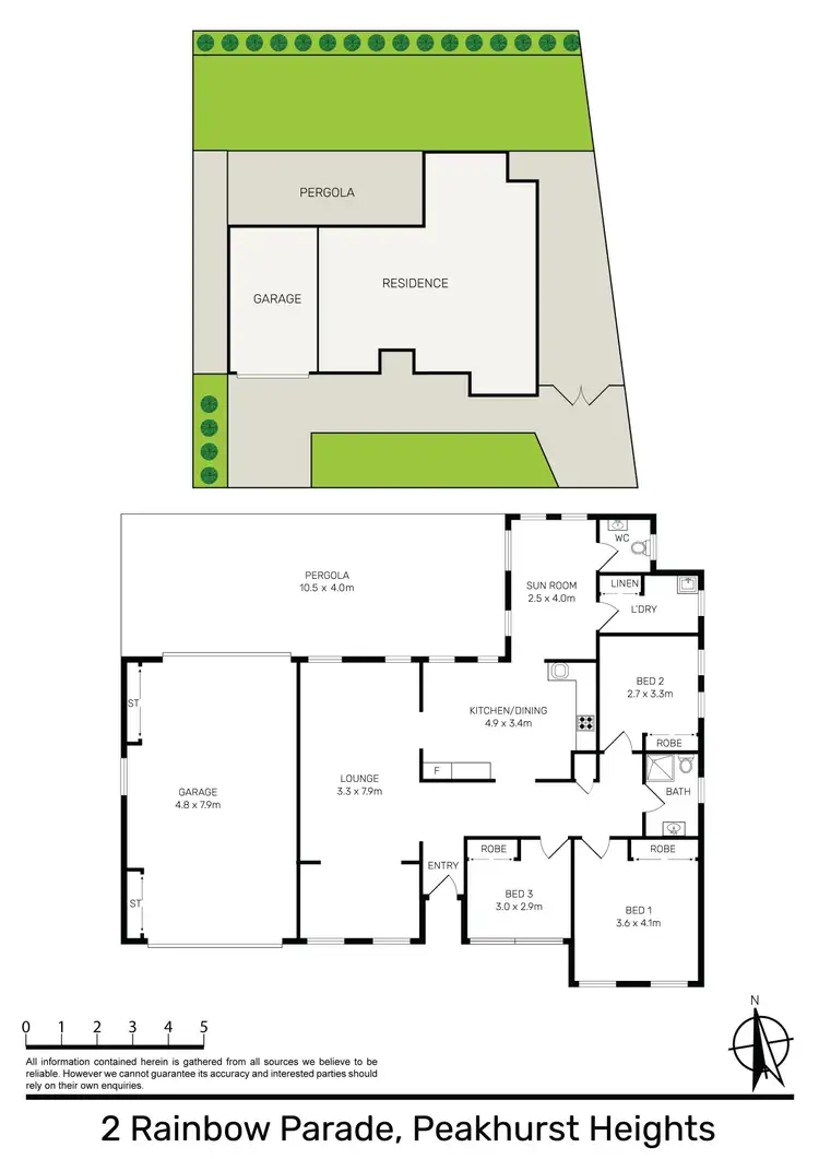 Floorplan of Homely house listing, 2 Rainbow Parade, Peakhurst Heights NSW 2210