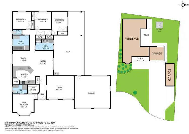 Floorplan of Homely house listing, 6 Garru Place, Glenfield Park NSW 2650