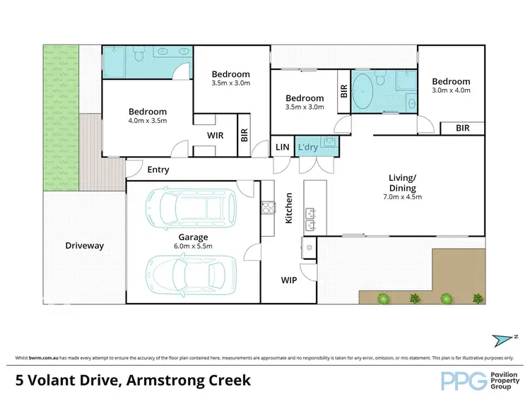 Floorplan of Homely house listing, 5 Volant Drive, Armstrong Creek VIC 3217