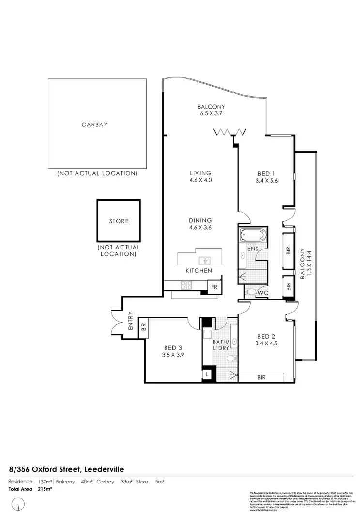 Floorplan of Homely apartment listing, 8/356 Oxford Street, Leederville WA 6007