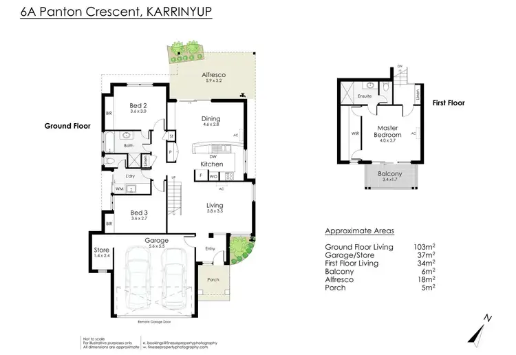 Floorplan of Homely townhouse listing, 6A Panton Crescent, Karrinyup WA 6018