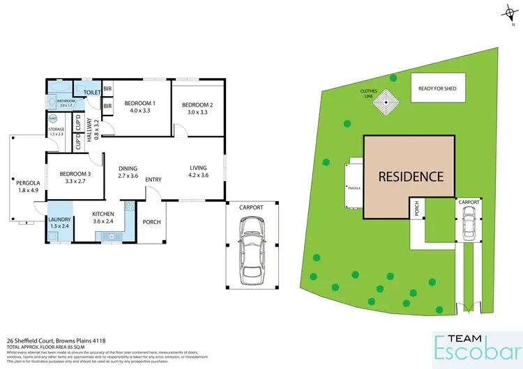 Floorplan of Homely house listing, 26 Sheffield Court, Browns Plains QLD 4118