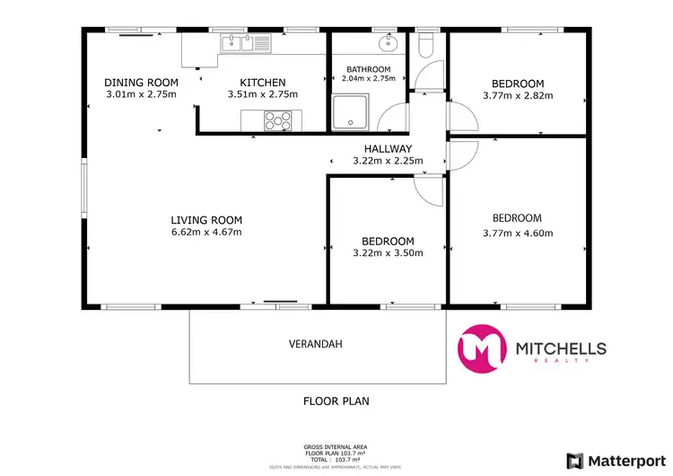 Floorplan of Homely house listing, 51 Hillcrest Ave, Scarness QLD 4655