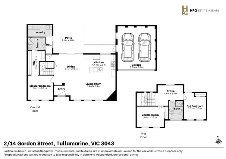 Floorplan of Homely townhouse listing, 2/14 Gordon Street, Tullamarine VIC 3043