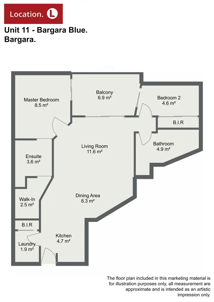 Floorplan of Homely unit listing, 11/2-4 Baxter St, Bargara QLD 4670