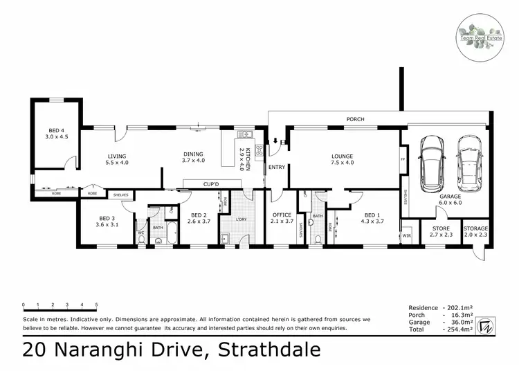 Floorplan of Homely house listing, 20 Naranghi Drive, Strathdale VIC 3550
