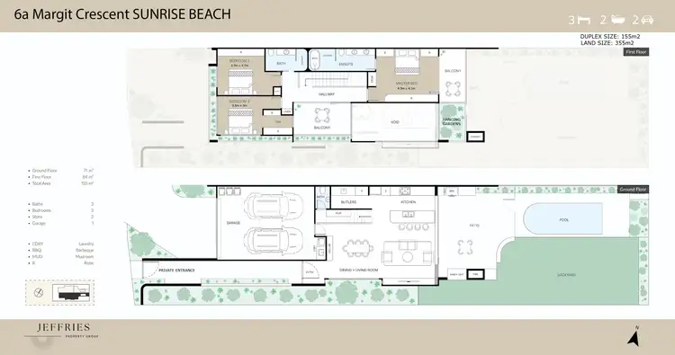 Floorplan of Homely semi-detached listing, 6A Margit Crescent, Sunrise Beach QLD 4567