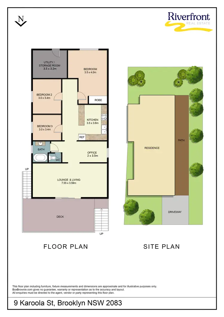 Floorplan of Homely house listing, 9 Karoola Street, Brooklyn NSW 2083