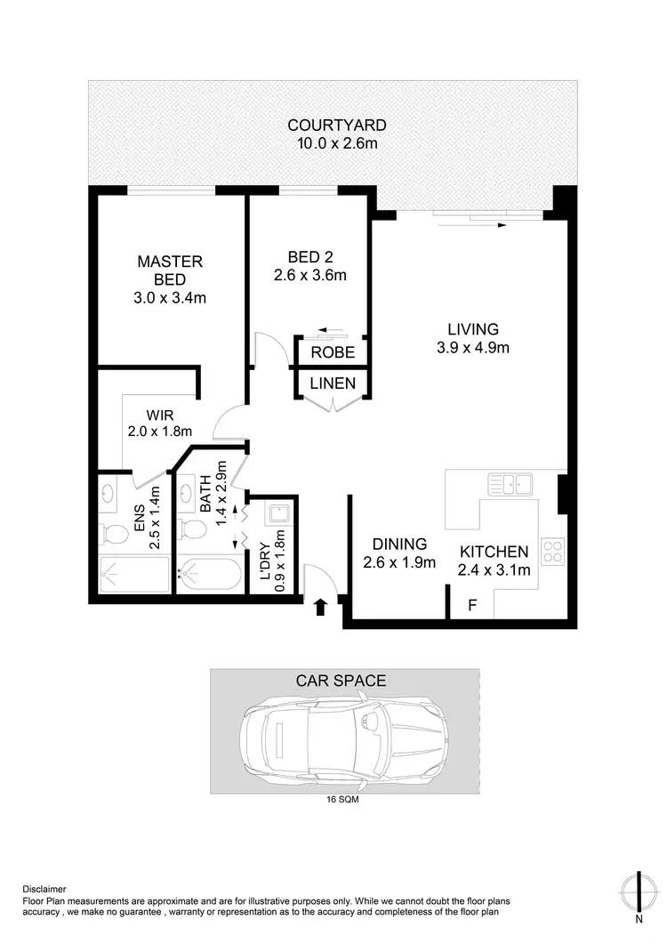 Floorplan of Homely apartment listing, 6206/177-219 Mitchell Road, Erskineville NSW 2043