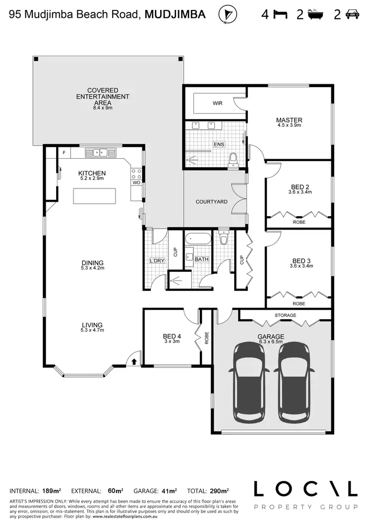 Floorplan of Homely house listing, 95 Mudjimba Beach Road, Mudjimba QLD 4564